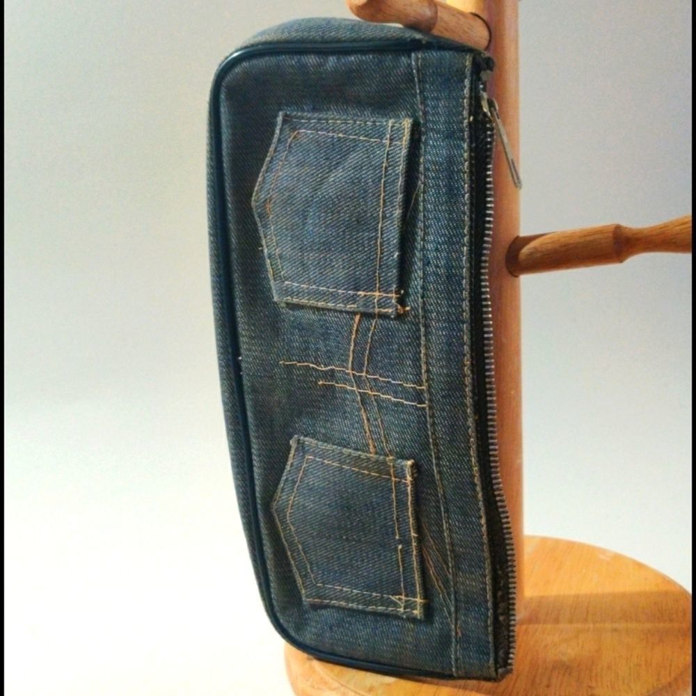Jean Styled Zip‎ bag